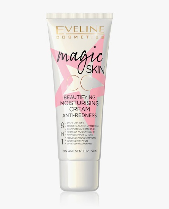 CC krém proti začervenání pleti s hydratačním účinkem, Eveline Cosmetics, 235 Kč
