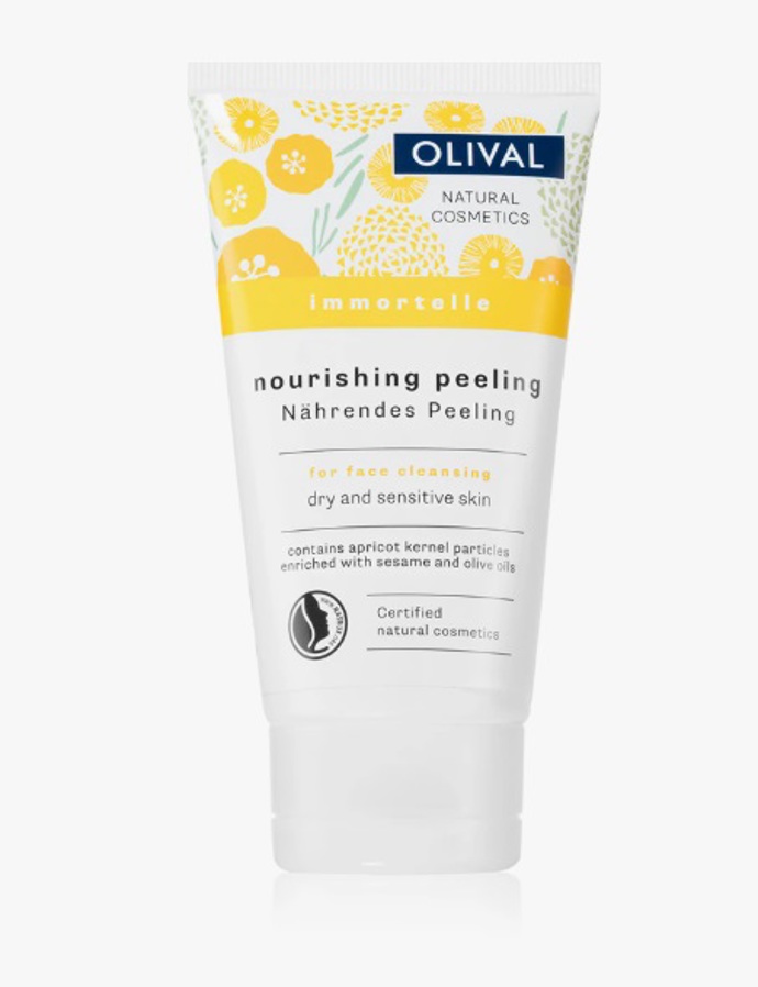 Jemný pleťový peeling pro suchou a citlivou pokožku, Olival, 139 Kč
