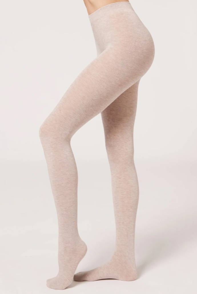 Krémové punčocháče s příměsí kašmíru, Calzedonia, 559 Kč
