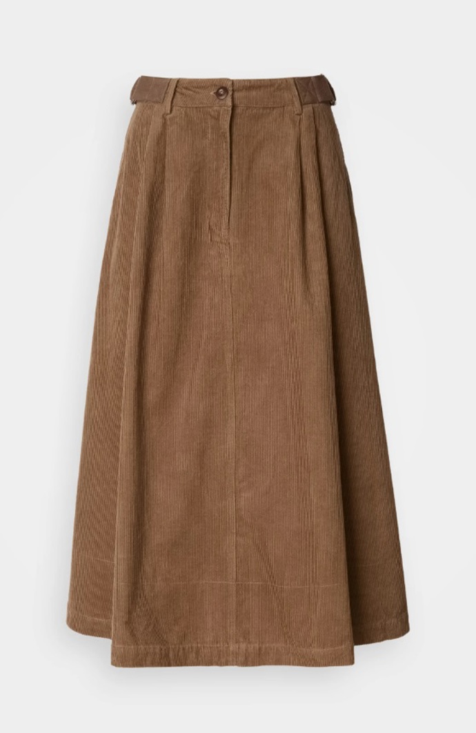 Dlouhá manšestrová sukně, Barbour, 3 100 Kč
