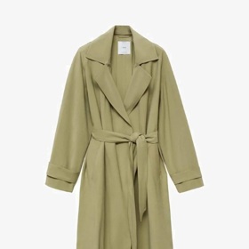 Khaki trenčkot, Mango, 1 399 Kč
