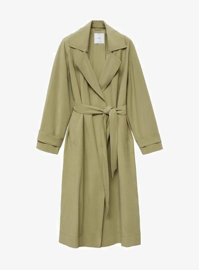 Khaki trenčkot, Mango, 1 399 Kč
