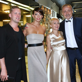 Jakub Prachař, Agáta, Veronika a Martin Stropnický
