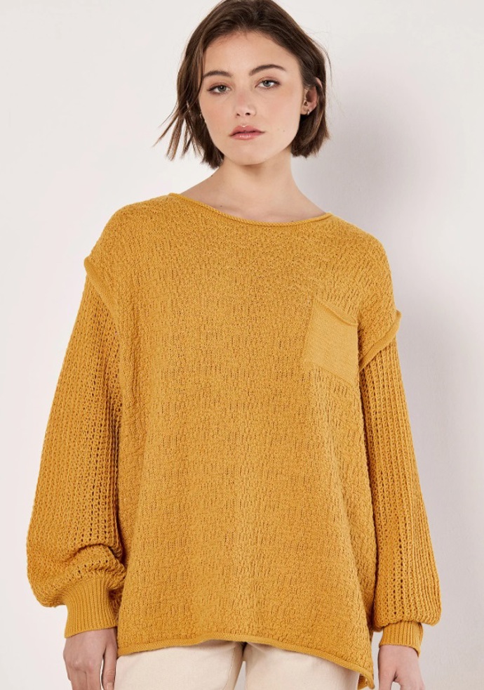 Oversized svetr, Apricot, 1 129 Kč
