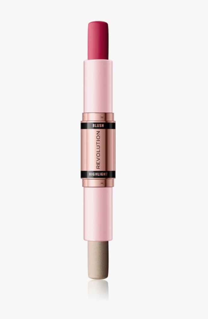 Krémová tvářenka a rozjasňovač v tyčince, Makeup Revolution, 167 Kč
