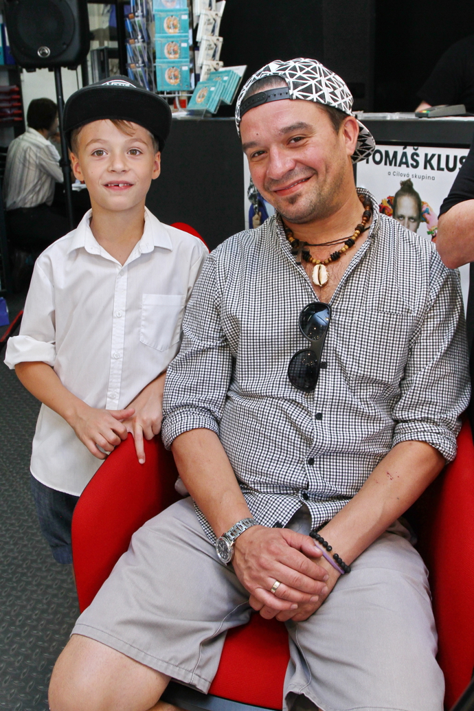 Kryštof s jedním ze svých synů
Kryštof s jedním ze svých synů