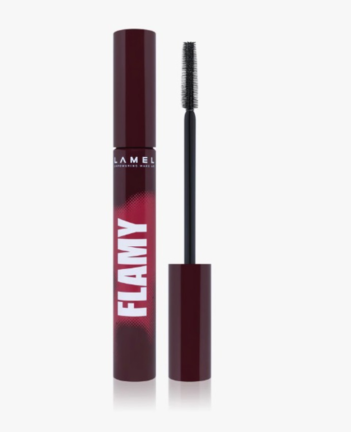 Objemová burgundy řasenka, Lamel, 226 Kč
