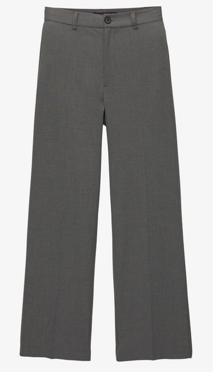 Šedé společenské kalhoty, Pull&Bear, 559 Kč

