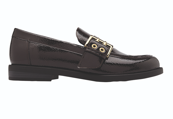 Lakované mokasíny s přezkou, Deichmann, 749 Kč
