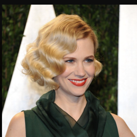 Šik vintage úšes January Jones
