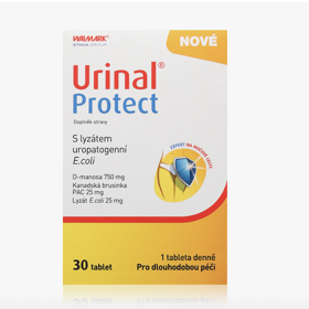 Urinal Protect doplněk stravy tablety pro podporu zdraví močových cest, 332 Kč
