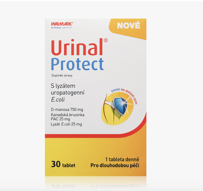 Urinal Protect doplněk stravy tablety pro podporu zdraví močových cest, 332 Kč
Urinal Protect doplněk stravy tablety pro podporu zdraví močových cest, 332 Kč