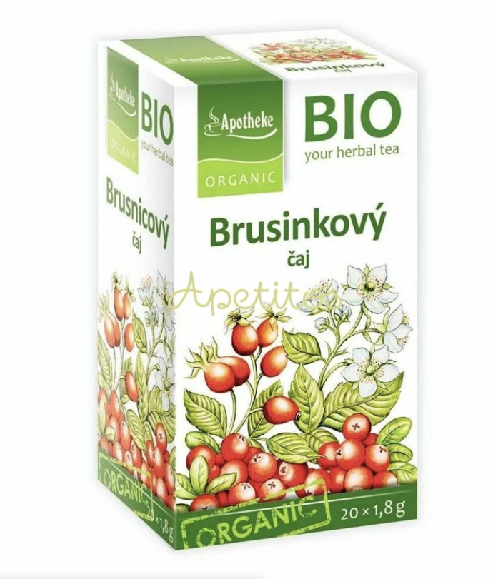 BIO Bylinný čaj Brusinkový, 56 Kč
BIO Bylinný čaj Brusinkový, 56 Kč