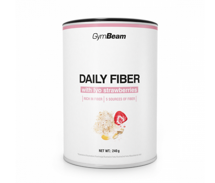 Daily Fiber obsahuje pečlivě vybranou směs 5 druhů vlákniny. Je bez přidaného cukru a skvělou chuť ji propůjčuje lyofilizované ovoce a sladidla z rostliny stévie. Díky tomu vám kdykoliv snadno pomůže s dosažením dostatečného příjmu vlákniny. Je ve formě dobře rozpustného prášku a hodí se například do kaší, smoothie, jogurtu či různých nápojů. 229 Kč
