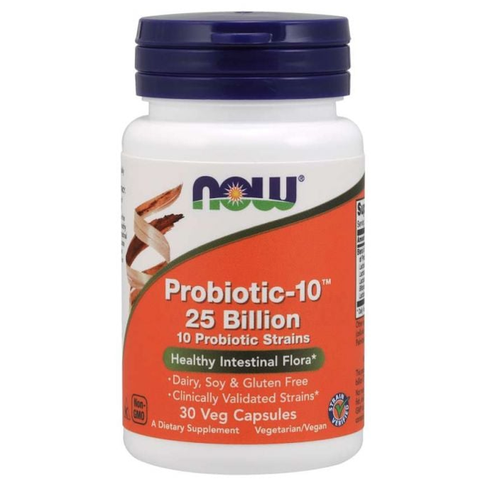 Probiotikum - 10 je komplex probiotik, tudíž živých organismů ve formě veganských kapslí. Obsahuje až 10 probiotických kmenů, které se postarají o správné fungování trávicího traktu, pomohou udržet zdravou střevní mikroflóru a podílejí se i na procesu detoxikace. Jedna dávka v sobě ukrývá neuvěřitelných 25 miliard živých kultur prospěšných pro zdraví vašeho organismu. 879 Kč
