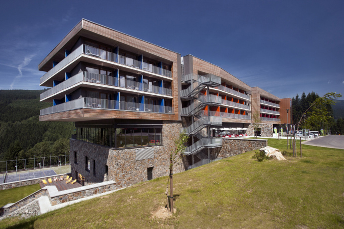 Hotel Vista na Dolní Moravě nabízí komfortní ubytování i pro rodiny s dětmi.
