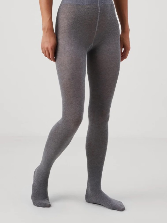 Šedé bavlněné punčocháče, FALKE, 560 Kč
