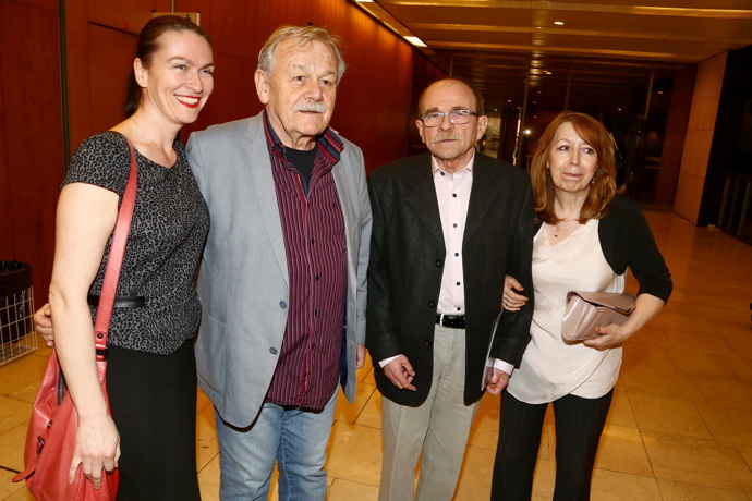 Pánové Šíp a Uhlíř s manželkami
Pánové Šíp a Uhlíř s manželkami