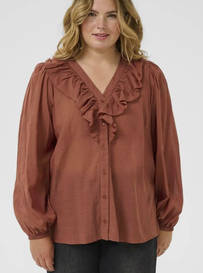 Volánková halenka Plus Size, Kaffe, 1 320 Kč
