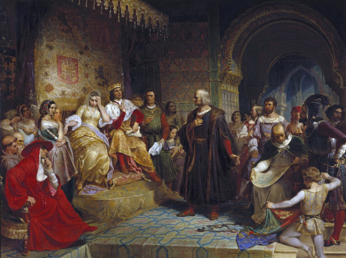 Kryštof Kolumbus před královnou
Kryštof Kolumbus před královnou