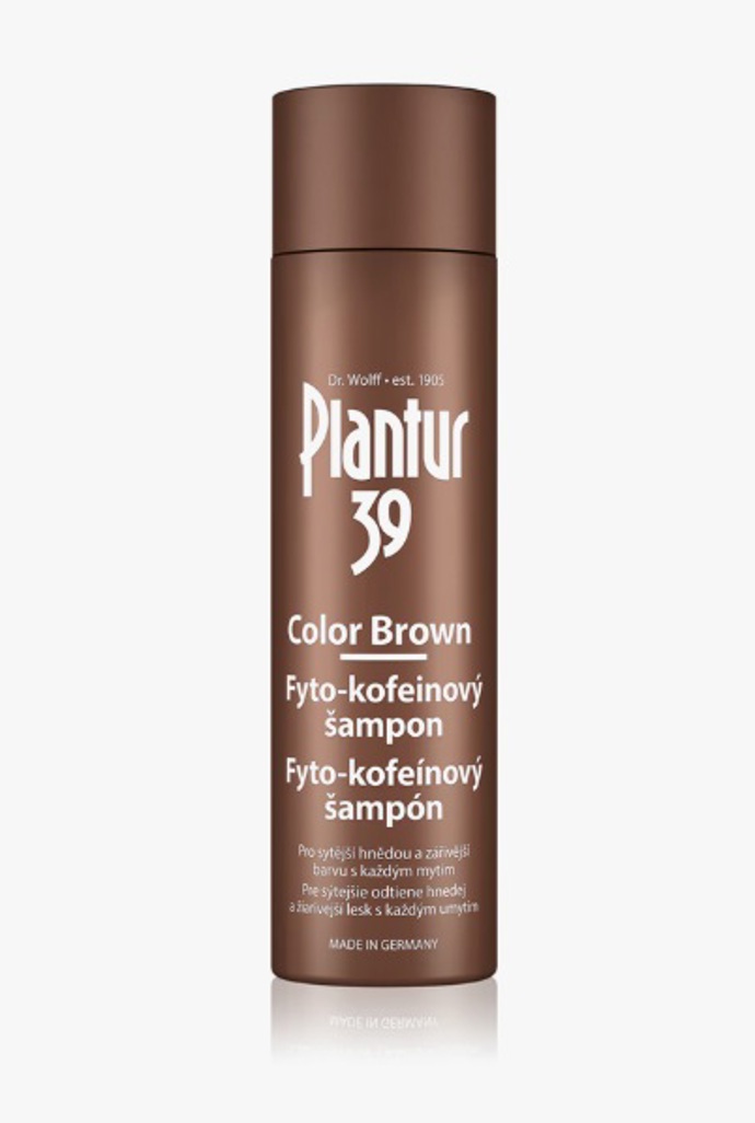 Kofeinový šampon pro hnědé odstíny vlasů, Plantur, 292 Kč
