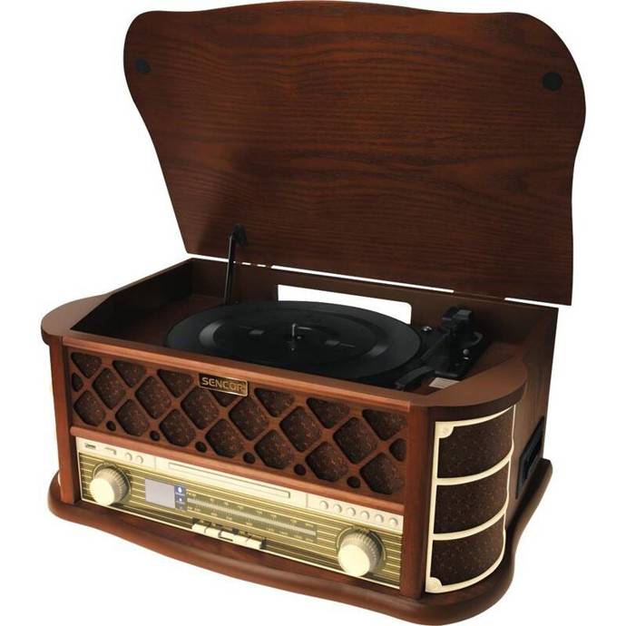 Gramofon Sencor STT 016, RETRO (35037004) dřevo, 4 799 Kč
