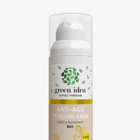 Anti-age přírodní krém s Q10 a ženšenem, Green Idea, 298 Kč

