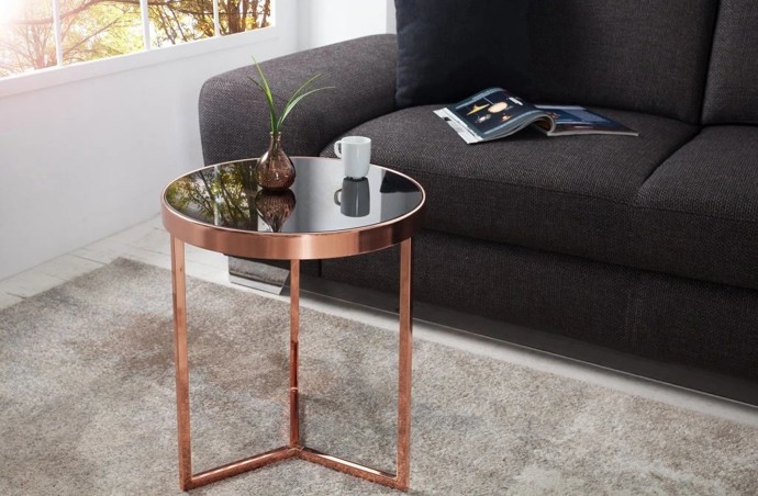 Příruční odkládací stolek Art Deco 50cm měď, Malva Rosa 2 211 Kč
