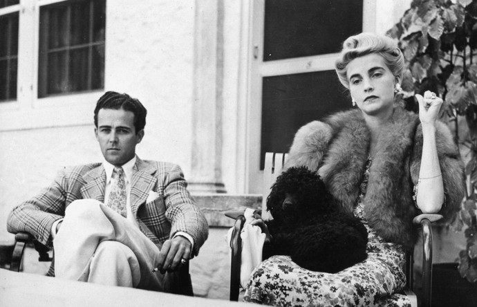 Barbara Hutton s golfistou Robertem Sweenym
