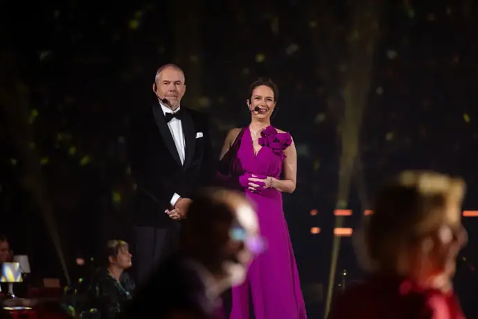 Samozřejmě nechyběli moderátoři Tereza Kostková a Marek Eben
Samozřejmě nechyběli moderátoři Tereza Kostková a Marek Eben