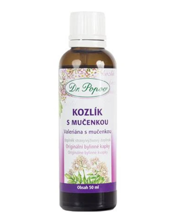Dr.Popov Kapky bylinné Kozlík s mučenkou, 129 Kč
