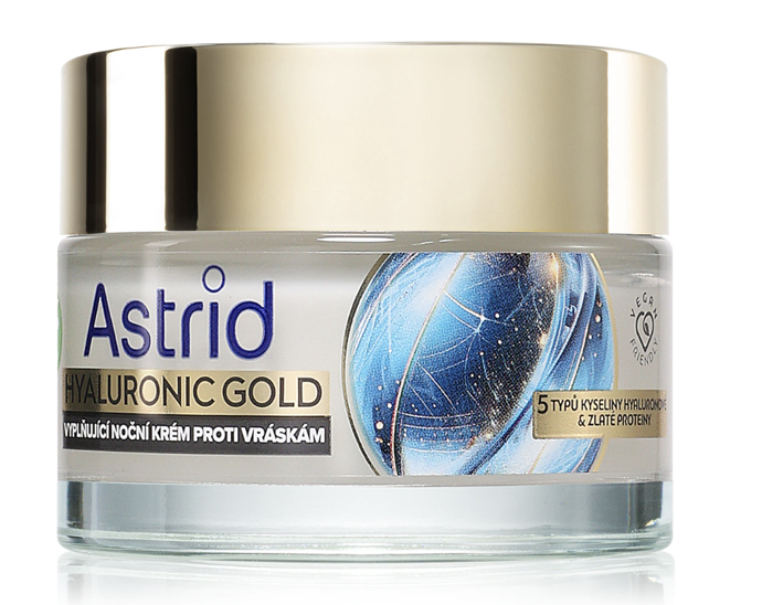 Noční zpevňující krém Hyaluronic Gold, Astrid (299 Kč)

Podpoří přirozené kožní funkce, pomůže udržet pleť hydratovanou a v rovnováze a přispěje k celkově zdravějšímu vzhledu.
