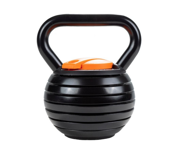 Nastavitelný kettlebell 3,4–18 kg je pomůcka pro domácí trénink, se kterou efektivně procvičíte celé tělo. Velkou výhodou je možnost nastavit si zátěž mezi 3,4–18 kg, díky čemuž nemusíte pořizovat více kettlebellů. Je vyrobený z kombinace železa a ABS, což zaručuje maximální odolnost. 2799 Kč
