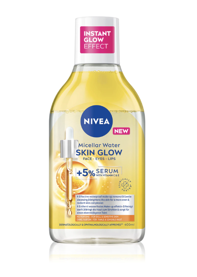 Čisticí micelární voda pro rozjasnění pleti Micellar Skin Glow, Nivea, 256 Kč

