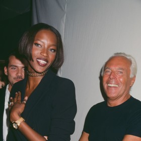 Topmodelka Naomi Campbell s Armanim
