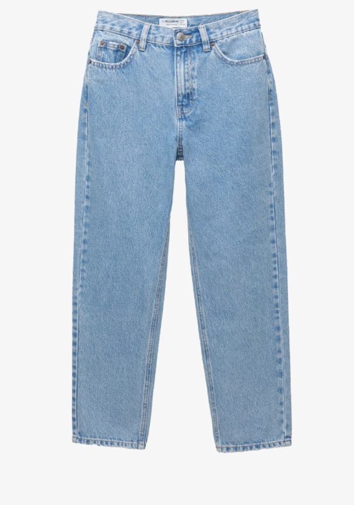 Džíny s rovnými nohavicemi, PULL&BEAR, 649 Kč
