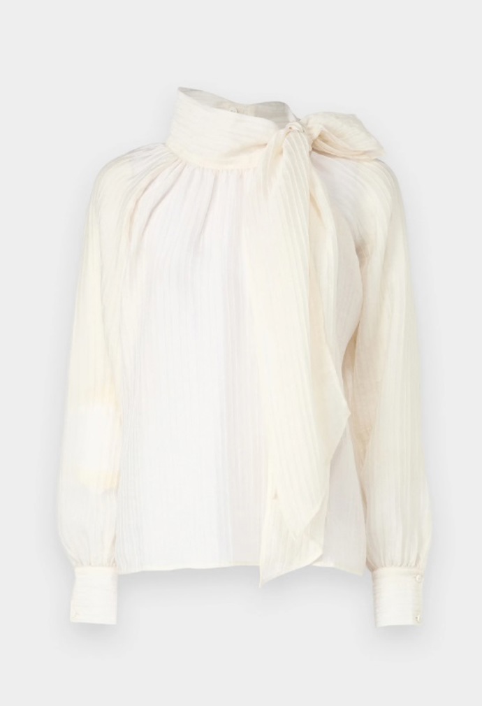 Bílá halenka s výraznou mašlí a límcem, JDY, 960 Kč

