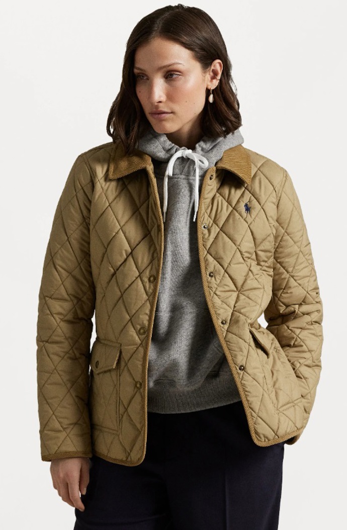 Prošívaná farmářská bunda, Ralph Lauren, 10 400 Kč
