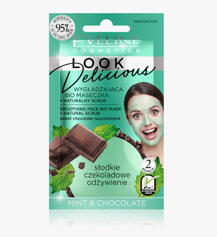 Hydratační vyhlazující maska s čokoládou, Eveline Cosmetics, 26 Kč
