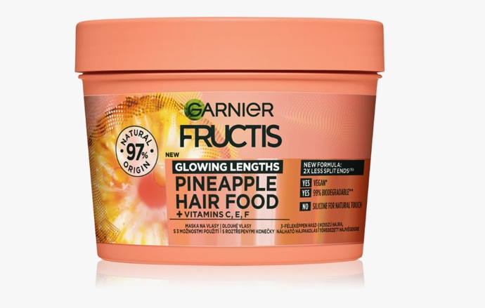 Maska pro dlouhé vlasy s roztřepenými konečky, Garnier, 146 Kč
