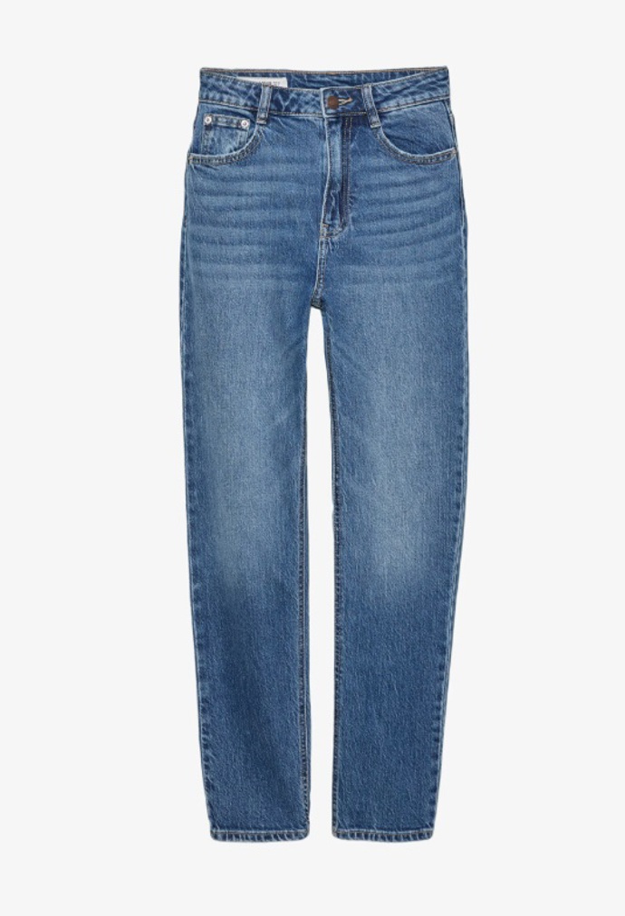 Rovné džíny s vysokým pasem, PULL&BEAR, 699 Kč
