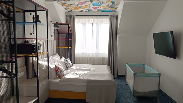 Jedna z ložnic ve Family Apartments
