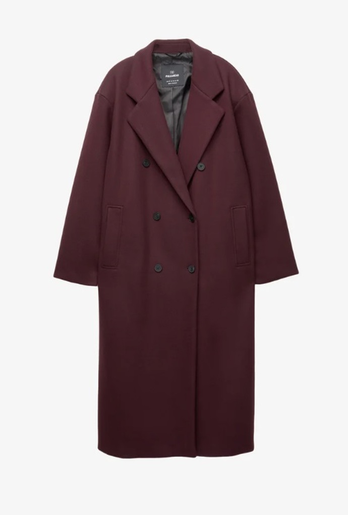 Jednoduchý kabát, PULL&BEAR, 1 499 Kč

