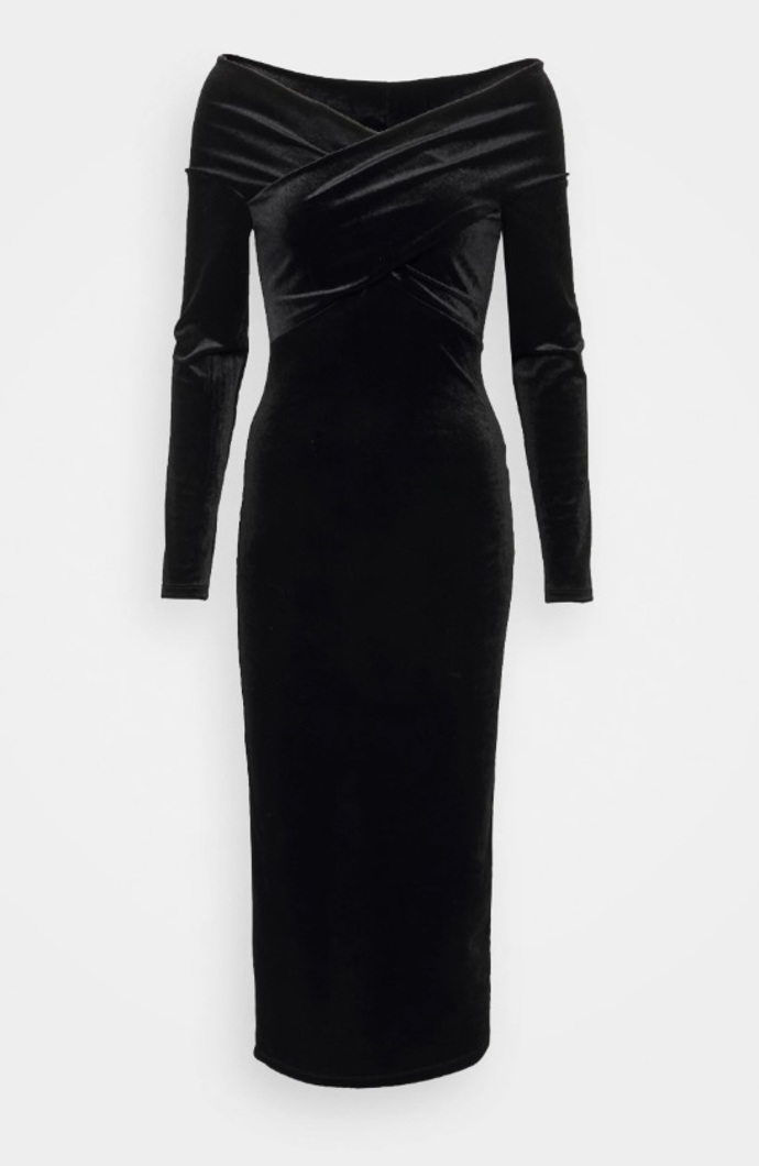 Elegantní sametové šaty, AllSaints, 4 260 Kč
