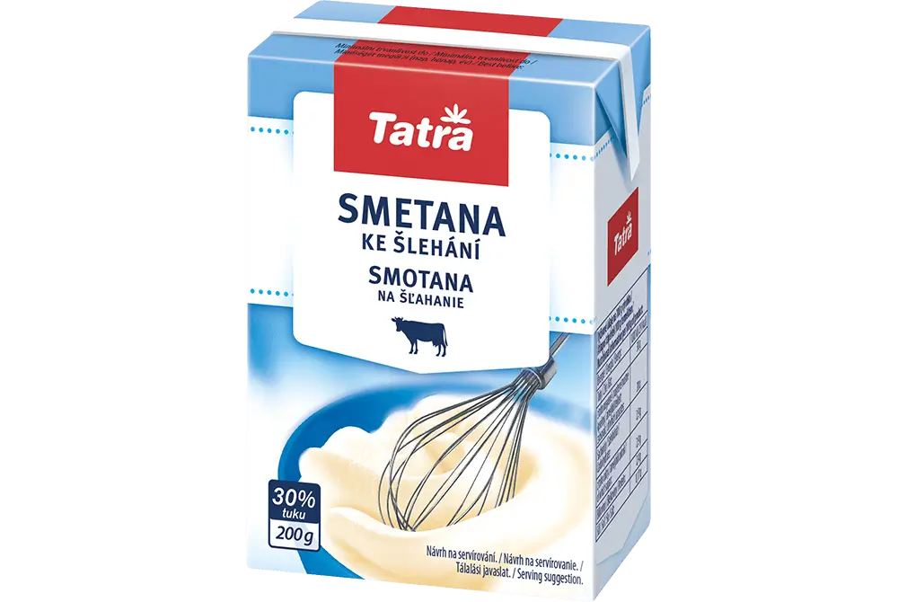 Smetana na šlehání Tatra
