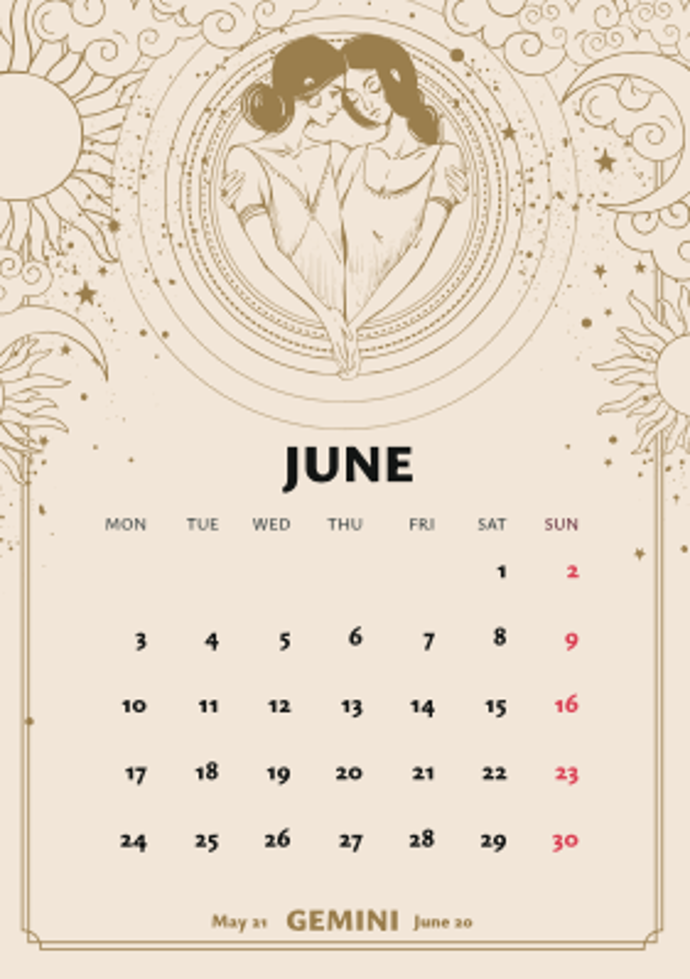 Červen
Tato žena je komunikativní, zvídavá a společenská, s bystrou myslí, která potřebuje neustálé podněty. Dokáže se rychle přizpůsobit novým situacím a její šarm a vtip jí otevírají mnohé dveře. Její všestrannost je její největší předností.
