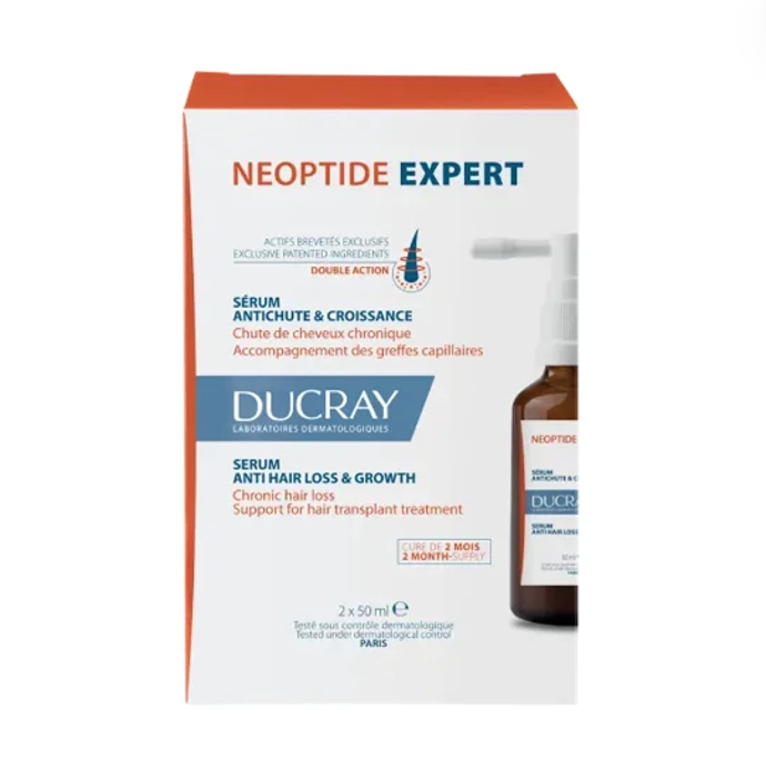 Ducray Neoptide Expert Sérum na vypadávání vlasů s dvojím účinkem pomáhá v boji proti chronickému vypadávání vlasů a podporuje jejich růst. 1479 Kč
