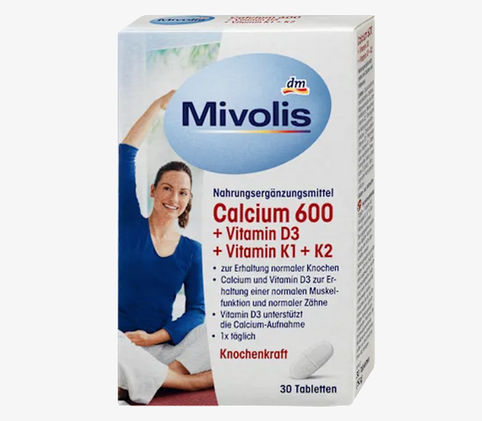 Vápník a vitamín D3 jsou potřebné pro udržení zdravých kostí a zubů a přispívají k normální funkci svalů. Suplementace výživy Mivolis Calcium 600 + Vitamin D3 + K1, K2 je vhodná pro ženy v období těhotenství a kojení, pro dospívající v období růstu a nevyvážené stravě. 48 Kč
