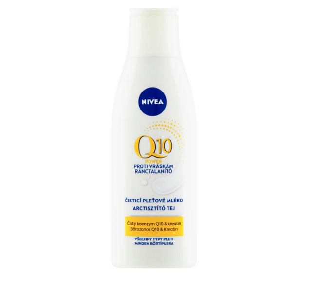 Čisticí pleťové mléko Nivea Visage Q10 Plus odstraňuje z pleti veškeré nečistoty a zároveň pomáhá redukovat vrásky. Čisticí mléko obsahuje přírodní koenzym Q10, který bojuje proti vráskám zevnitř a viditelně pleť vyhlazuje. 209 Kč
Čisticí pleťové mléko Nivea Visage Q10 Plus odstraňuje z pleti veškeré nečistoty a zároveň pomáhá redukovat vrásky. Čisticí mléko obsahuje přírodní koenzym Q10, který bojuje proti vráskám zevnitř a viditelně pleť vyhlazuje. 209 Kč