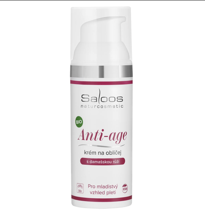Přírodní Anti-age krém s růží, Saloos, 351 Kč
